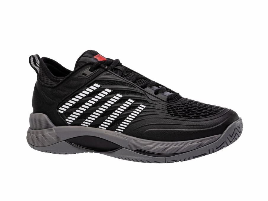 Men Tennis | K-Swiss HYPERCOURT SUPREME 2 Black/steel Gray/firey Red
