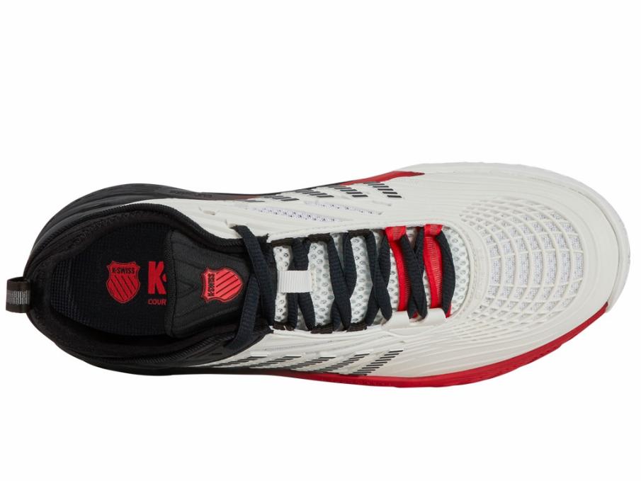 Men Tennis | K-Swiss HYPERCOURT SUPREME 2 Bright White/stretch Limo/high Risk Red