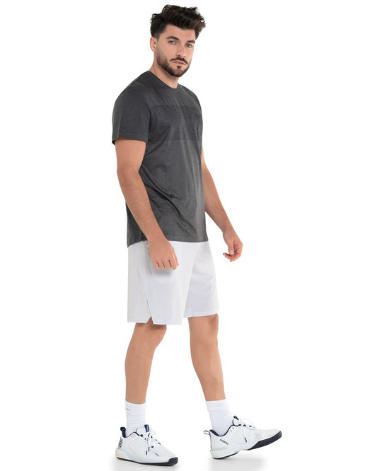 Men Tennis | K-Swiss LUXE TECH CREW Heather Black