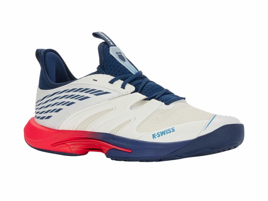 Men Tennis | K-Swiss SPEEDTRAC Blanc De Blanc/ Blue Opal /lollipop