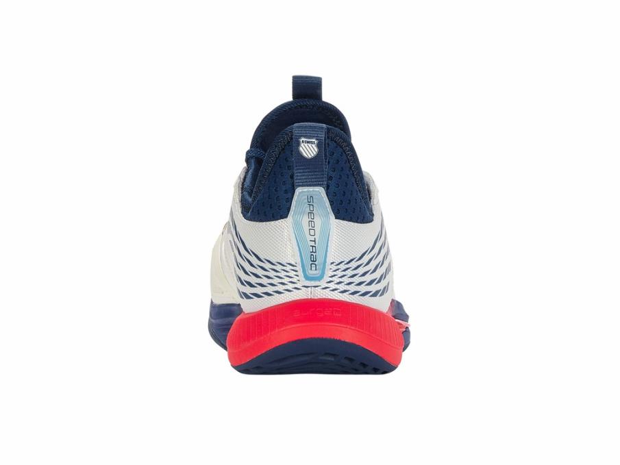 Men Tennis | K-Swiss SPEEDTRAC Blanc De Blanc/ Blue Opal /lollipop