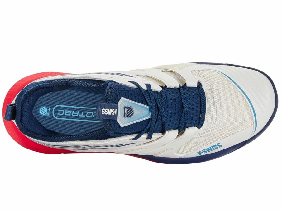 Men Tennis | K-Swiss SPEEDTRAC Blanc De Blanc/ Blue Opal /lollipop