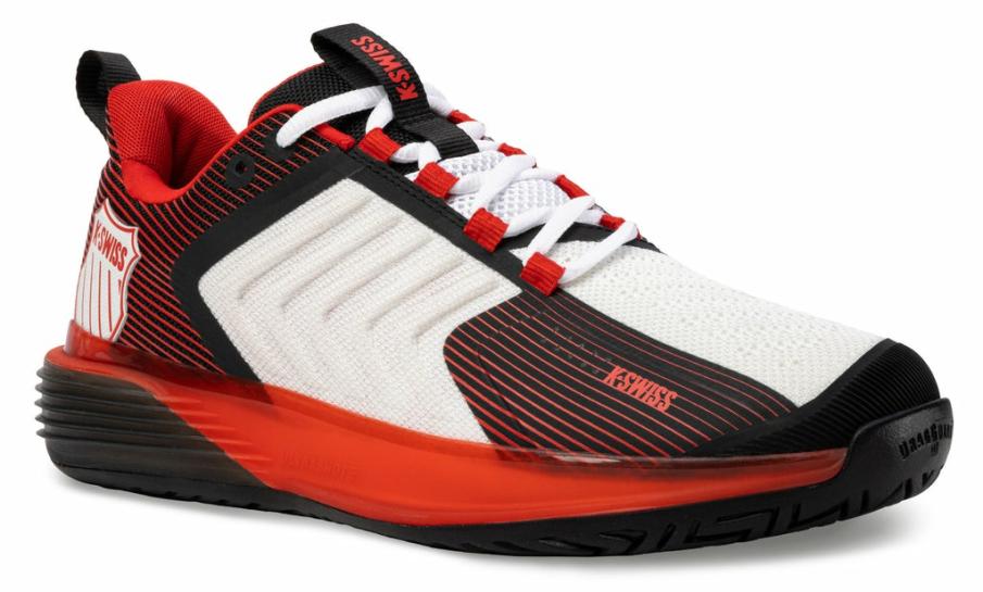 Men Tennis | K-Swiss ULTRASHOT 3 Bright White/stretch Limo/high Risk Red