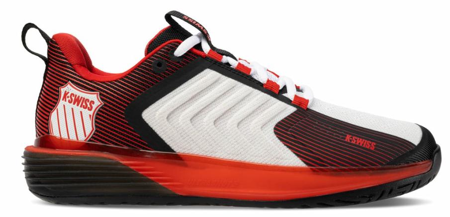 Men Tennis | K-Swiss ULTRASHOT 3 Bright White/stretch Limo/high Risk Red