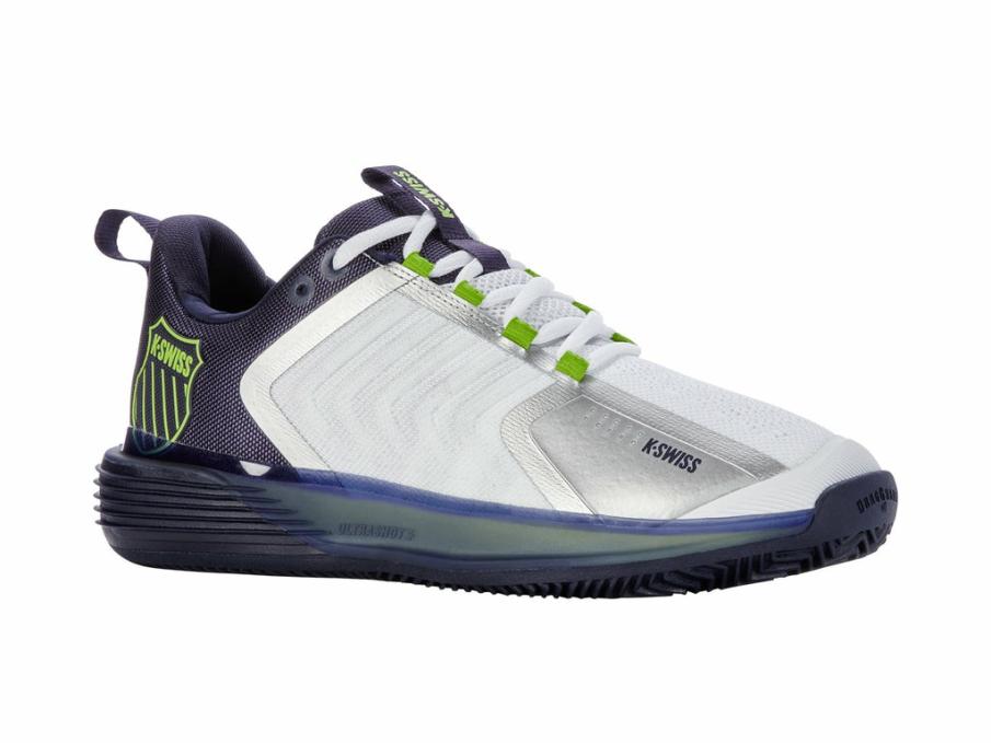 Men Tennis | K-Swiss ULTRASHOT 3 HB White/peacoat/lime Green