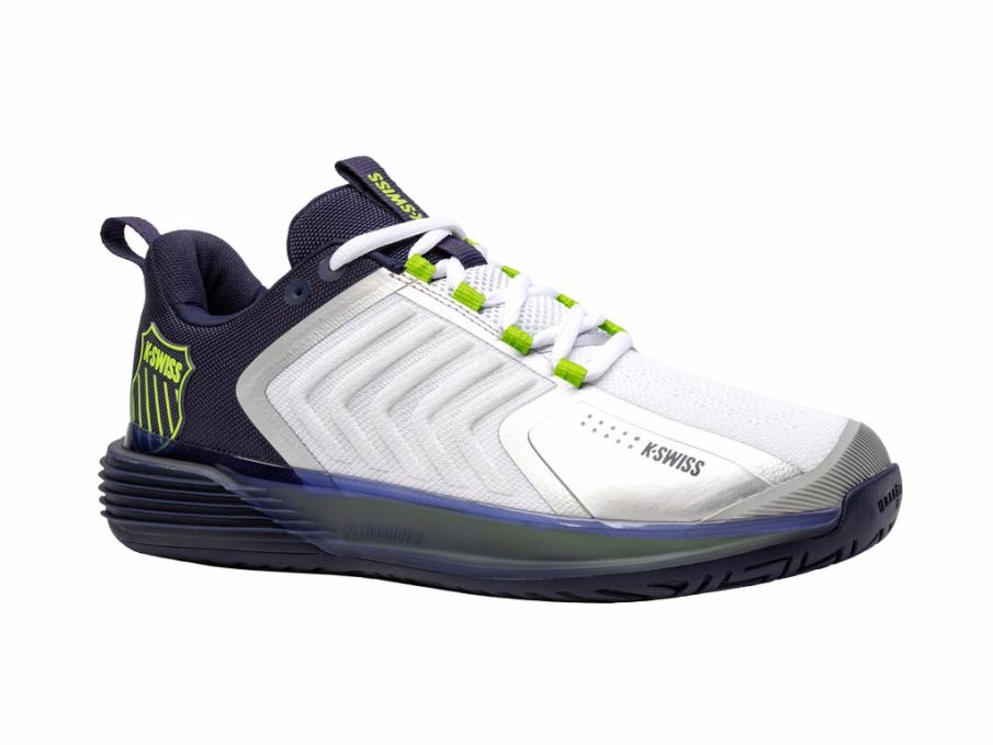 Men Tennis | K-Swiss ULTRASHOT 3 White/peacoat/lime Green