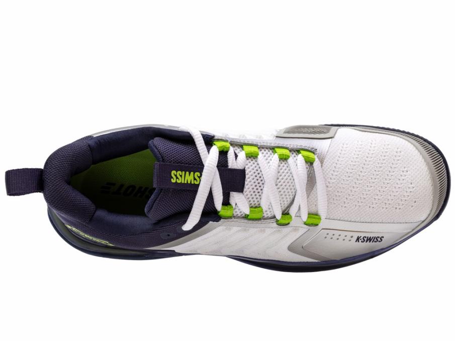 Men Tennis | K-Swiss ULTRASHOT 3 White/peacoat/lime Green