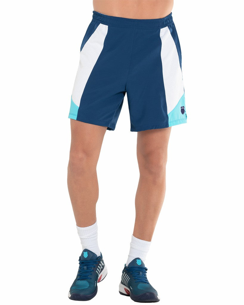 Men Tennis &amp; Pickleball | K-Swiss COLOR BLOCK SHORT-7 Cyan