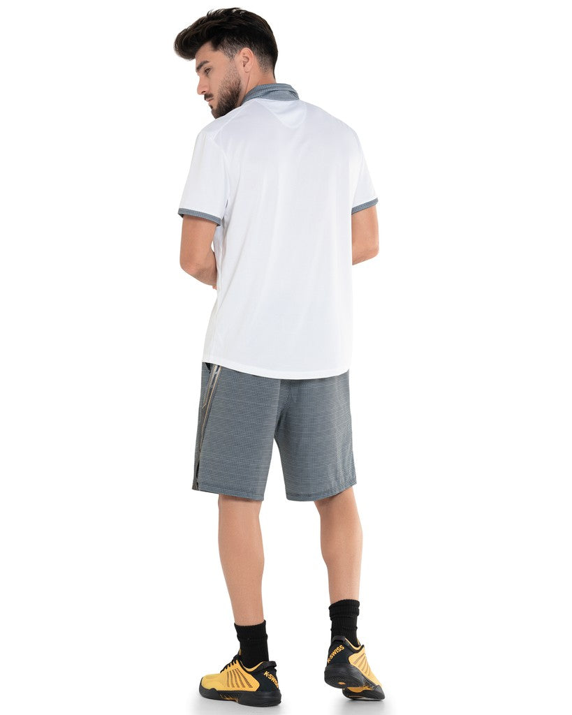 Men Tennis &amp; Pickleball | K-Swiss VERTICAL POLO S/S White