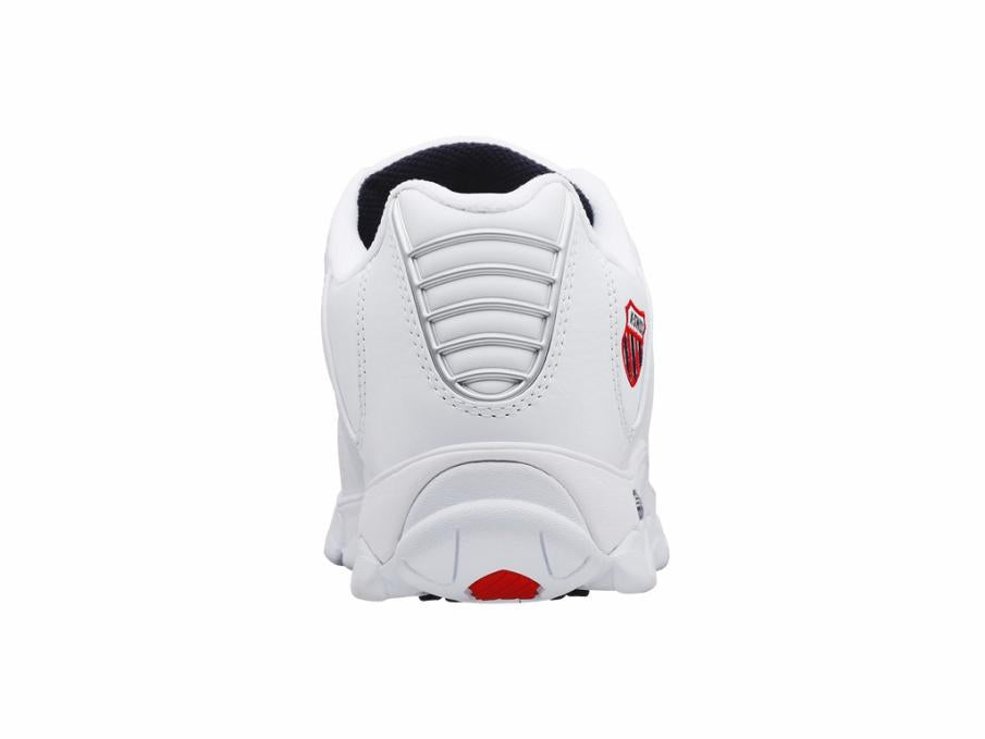 Men Wide Shoes | K-Swiss ST329 CMF White/navy/red