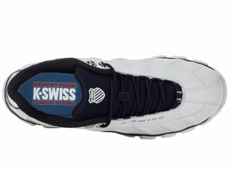 Men Wide Shoes | K-Swiss ST329 CMF White/peacoat/white