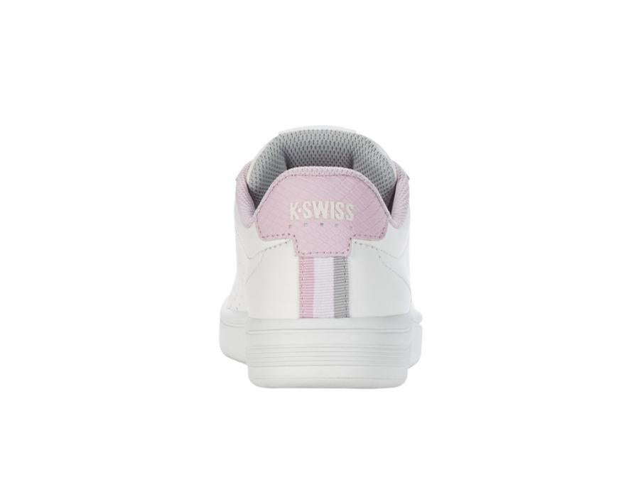 Women Lifestyle | K-Swiss BASE COURT Brilliant White/lilac Snow/gray Violet