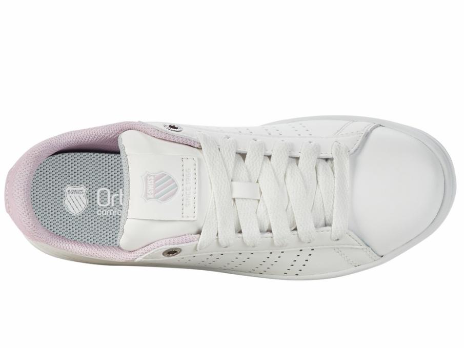 Women Lifestyle | K-Swiss BASE COURT Brilliant White/lilac Snow/gray Violet