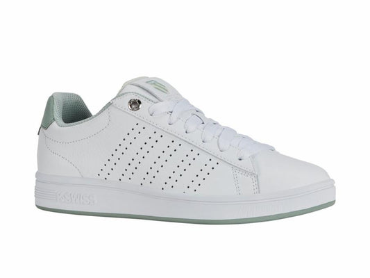 Women Lifestyle | K-Swiss BASE COURT White/canary Green/frosty Green
