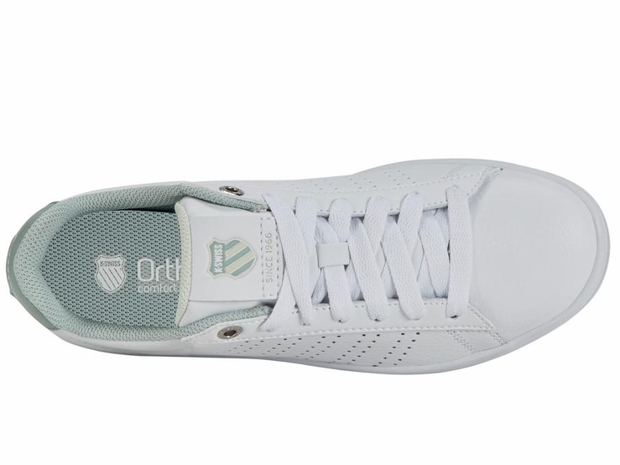 Women Lifestyle | K-Swiss BASE COURT White/canary Green/frosty Green