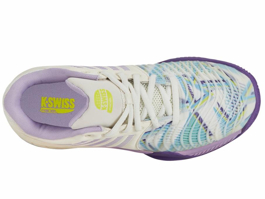 Women Padel | K-Swiss EXPRESS LIGHT 3 PADEL Snow White/purple Heart/evening Primrose