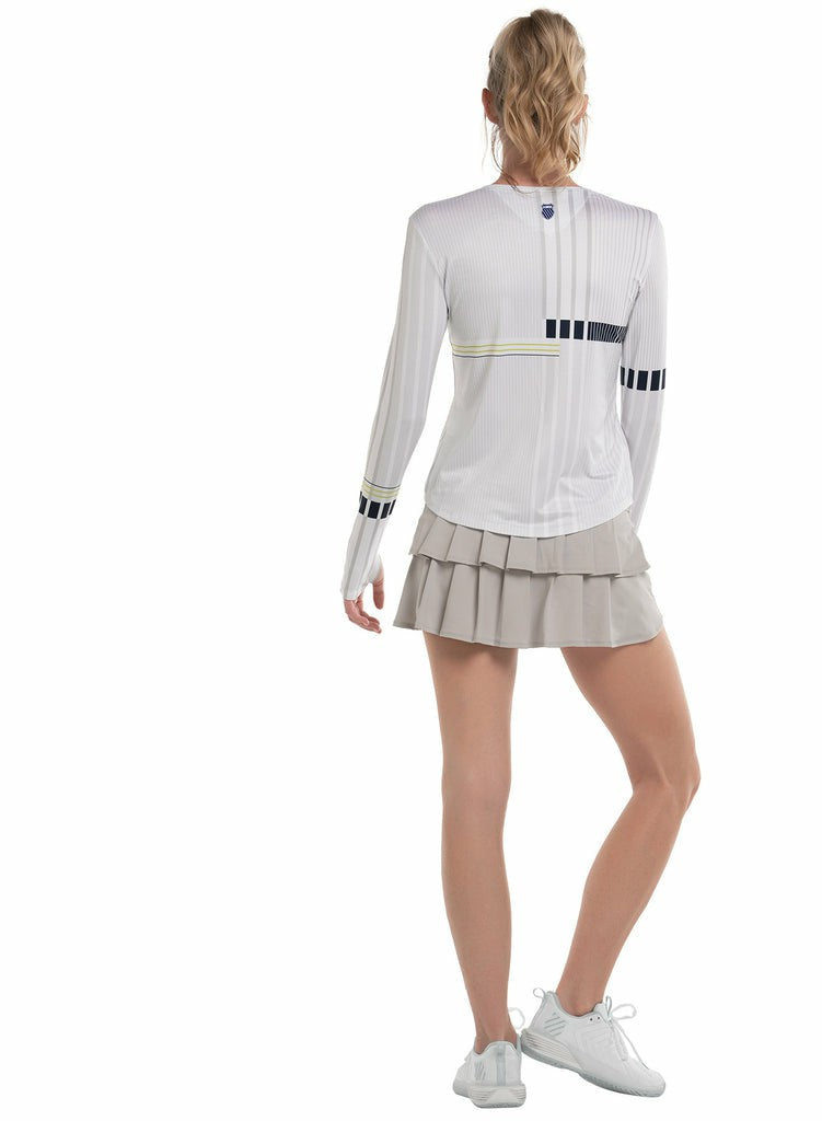 Women T-Shirts &amp; Tops | K-Swiss ACCELERATE L/S Meteorite