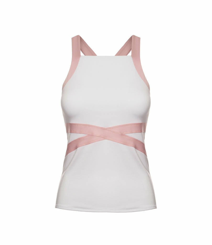 Women T-Shirts &amp; Tops | K-Swiss CRISS-CROSS TANK White