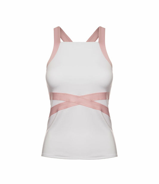 Women T-Shirts &amp; Tops | K-Swiss CRISS-CROSS TANK White
