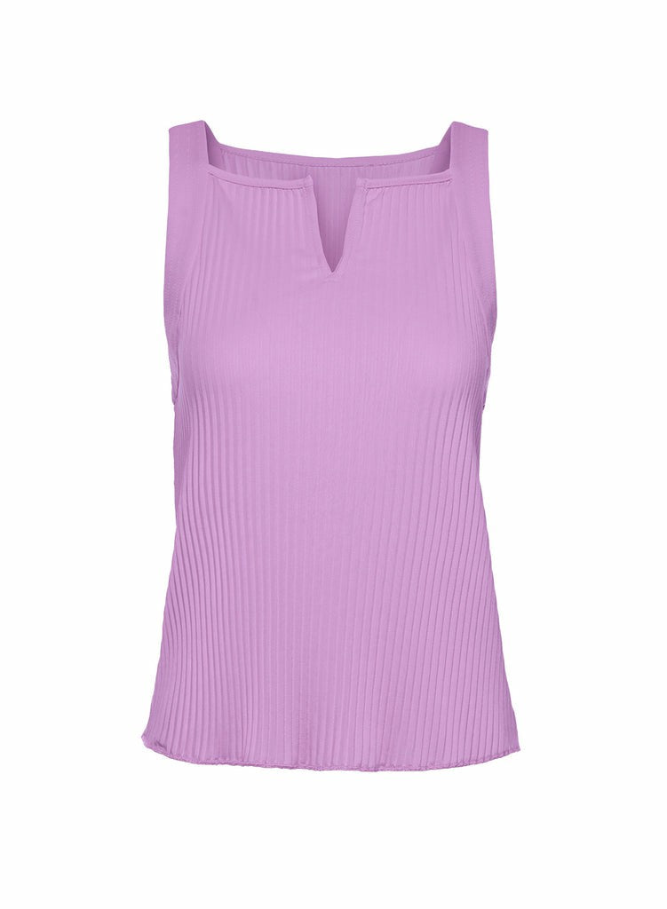 Women T-Shirts &amp; Tops | K-Swiss DEEP V PLEATED TANK Amethyst