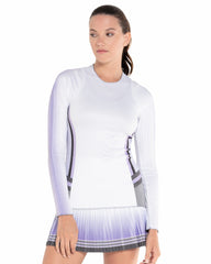 Women T-Shirts &amp; Tops | K-Swiss PLEATED L/S CREW LUCKY IN LOVE Paisley