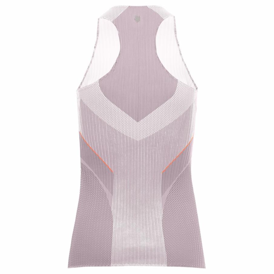 Women T-Shirts &amp; Tops | K-Swiss PLEATED V-NECK TANK Plum
