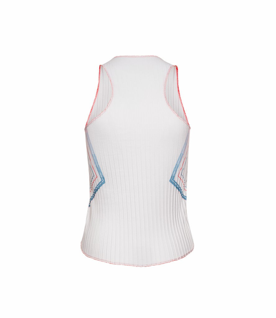 Women T-Shirts &amp; Tops | K-Swiss SCULPT PLEATED TANK White