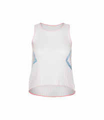 Women T-Shirts &amp; Tops | K-Swiss SCULPT PLEATED TANK White