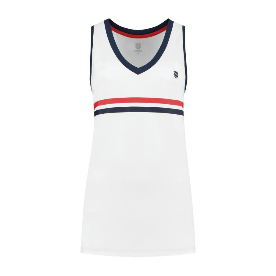 Women T-Shirts &amp; Tops | K-Swiss WOMENS HERITAGE SPORT TANK TOP White