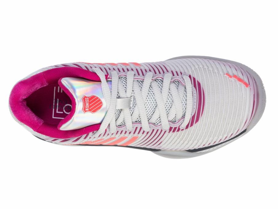 Women Tennis | K-Swiss HYPERCOURT EXPRESS 2 LUCKY IN LOVE Silver/harbour Mist/dragon Fruit