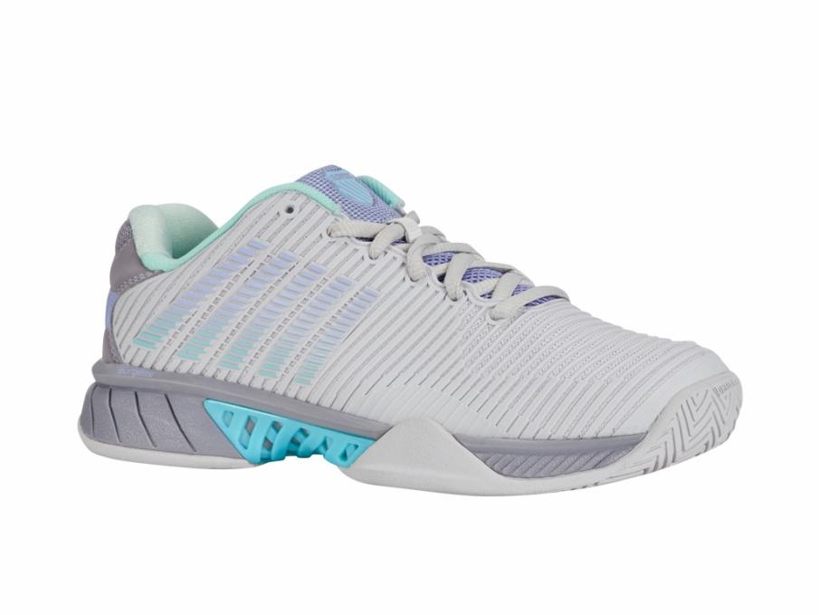 Women Tennis | K-Swiss HYPERCOURT EXPRESS 2 Nimbus Cloud/lilac Gray/neon Purple