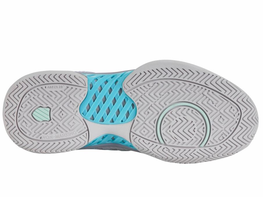 Women Tennis | K-Swiss HYPERCOURT EXPRESS 2 Nimbus Cloud/lilac Gray/neon Purple