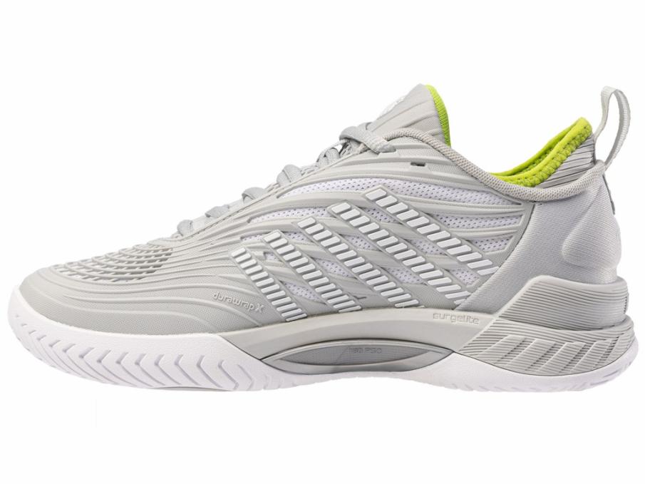 Women Tennis | K-Swiss HYPERCOURT SUPREME 2 Gray Violet/white/lime Green