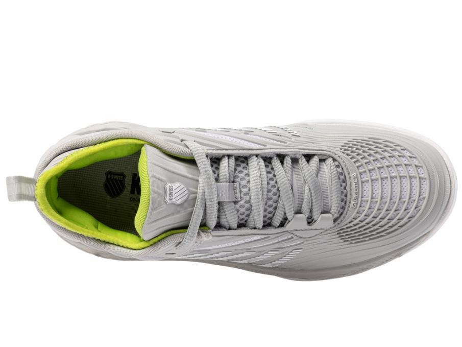 Women Tennis | K-Swiss HYPERCOURT SUPREME 2 Gray Violet/white/lime Green