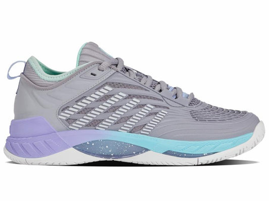 Women Tennis | K-Swiss HYPERCOURT SUPREME 2 Lilac Gray/nimbus Cloud/neon Purple