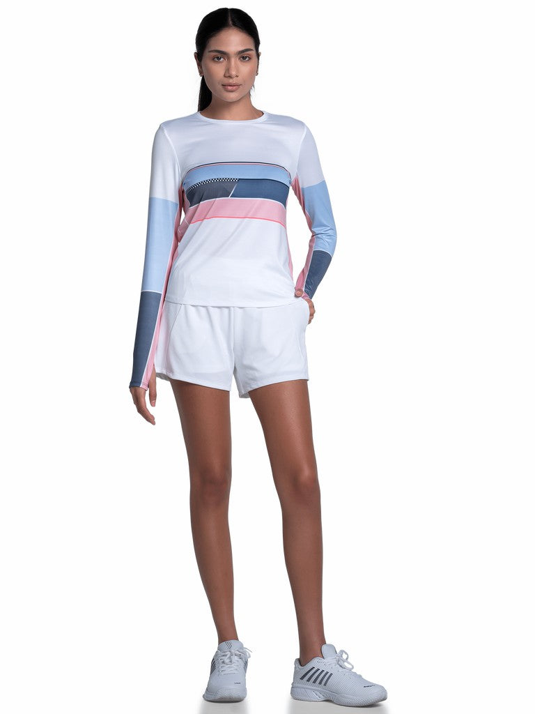 Women Tennis | K-Swiss PIQUE SHORT-4" White