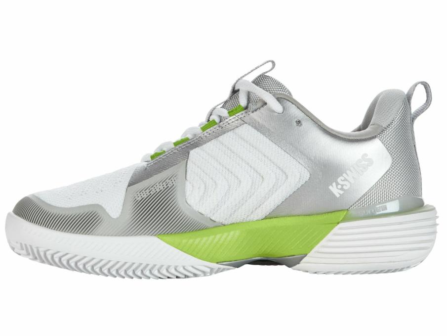 Women Tennis | K-Swiss ULTRASHOT 3 HB White/gray Violet/lime Green