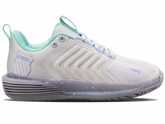 Women Tennis | K-Swiss ULTRASHOT 3 Nimbus Cloud/lilac Gray/neon Purple