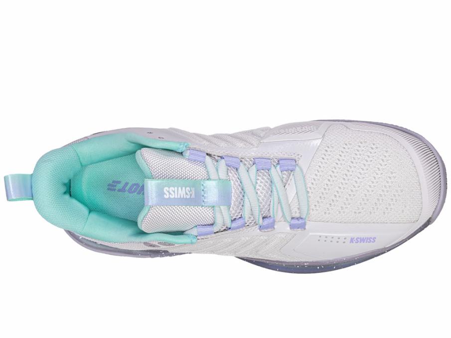 Women Tennis | K-Swiss ULTRASHOT 3 Nimbus Cloud/lilac Gray/neon Purple