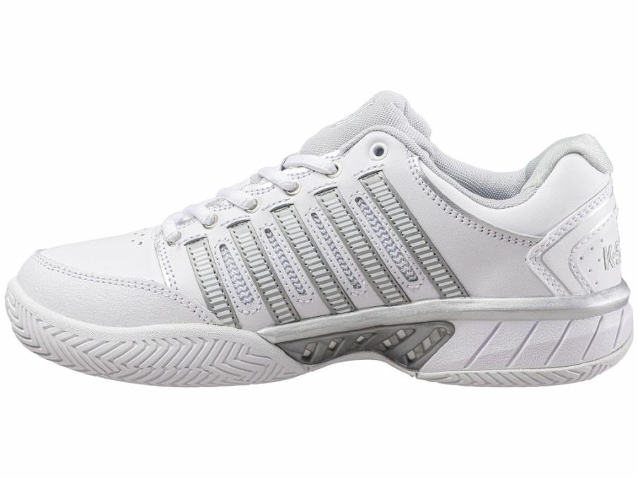 Women Tennis | K-Swiss WOMENS HYPERCOURT EXPRESS LEATHER White/silver/glacier Gray