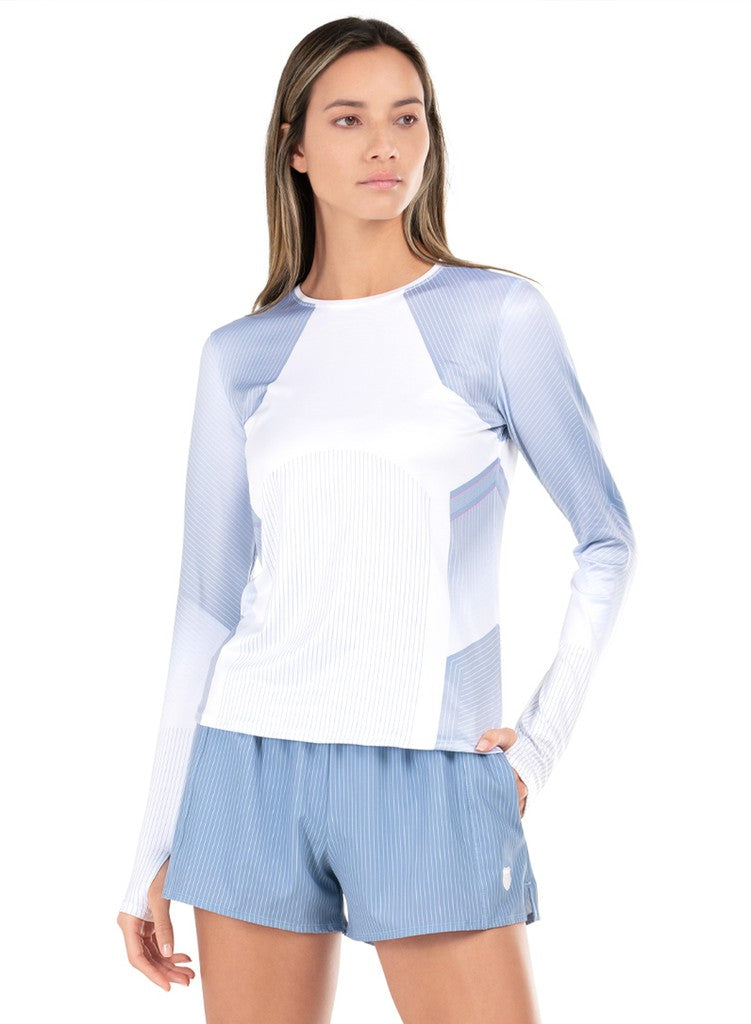 Women Tennis &amp; Pickleball | K-Swiss ACCELERATE L/S Glacier