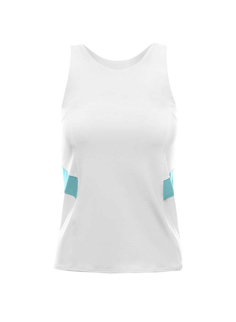 Women Tennis &amp; Pickleball | K-Swiss COLORBLOCK TANK White/angel