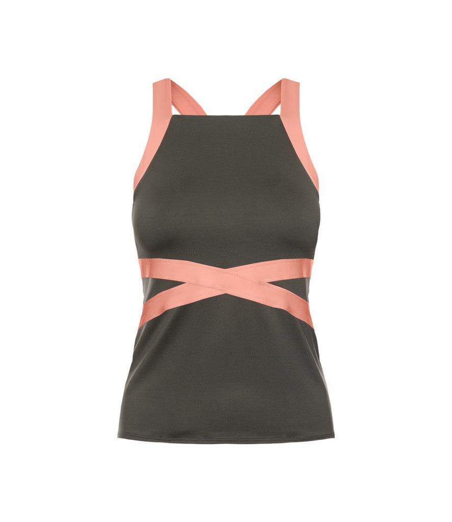 Women Tennis &amp; Pickleball | K-Swiss CRISS-CROSS TANK Asphalt