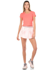 Women Tennis &amp; Pickleball | K-Swiss CUT ABOVE CROP S/S Flamingo