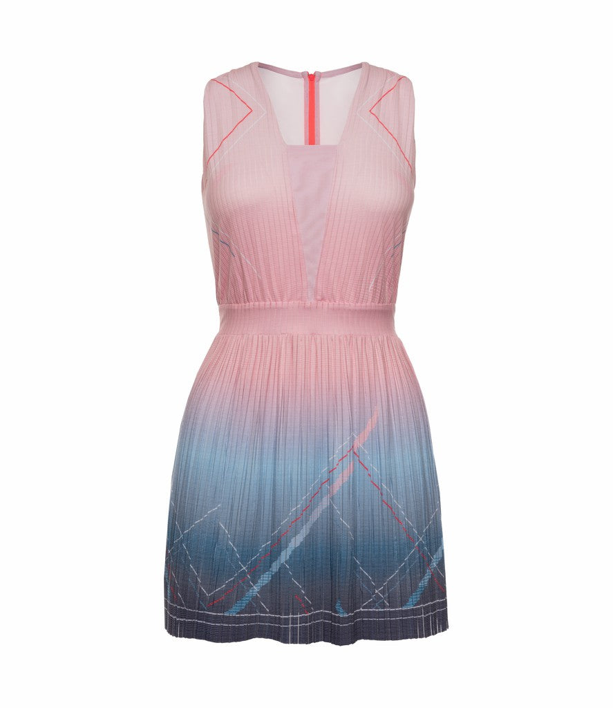 Women Tennis &amp; Pickleball | K-Swiss DEEP V PLEATED DRESS Silverlake Blue