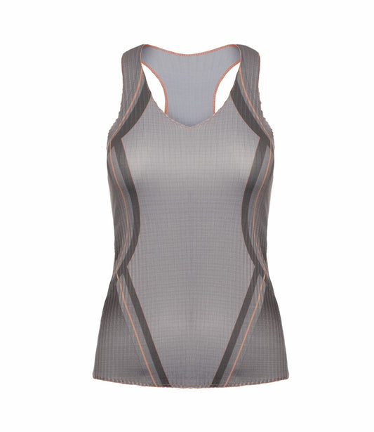 Women Tennis &amp; Pickleball | K-Swiss PLEATED V-NECK TANK Asphalt