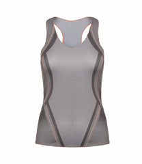 Women Tennis &amp; Pickleball | K-Swiss PLEATED V-NECK TANK Asphalt