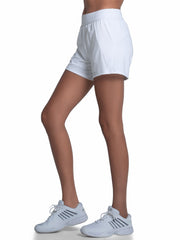 Women Tennis &amp; Pickleball | K-Swiss PIQUE SHORT-4" White