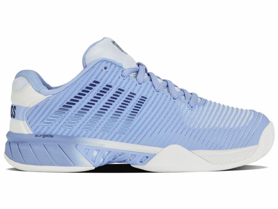 Women Wide Shoes | K-Swiss HYPERCOURT EXPRESS 2-WIDE Bright White/open Air/estate Blue